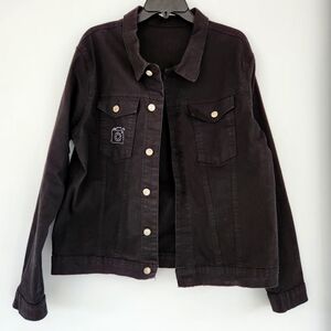 Stylish Black Denim Jacket for Women
